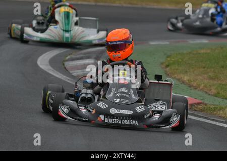 Pilote de course néerlandais Rocco Coronel. Banque D'Images