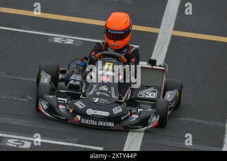 Pilote de course néerlandais Rocco Coronel. Banque D'Images