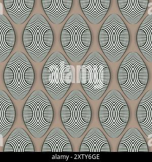 Tissu sans couture African Wax Print, ornement de boucliers ethniques pour votre conception, motifs tribaux colorés, éléments géométriques. Texture vectorielle, afro Kitenge Illustration de Vecteur