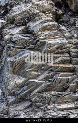 La formation de schiste près de Whitehouse Mountain, Colorado Banque D'Images