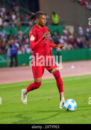 Ulm, Allemagne. 16 août 2024. Michael Olise (FCB 17) dans le match SSV ULM - FC BAYERN MUENCHEN DFB-Pokal, Coupe d'Allemagne de Football, 1.round le 16 août 2024 à Ulm, Allemagne. Saison 2024/2025 photographe : ddp images/STAR-images - LA RÉGLEMENTATION DFB INTERDIT TOUTE UTILISATION DE PHOTOGRAPHIES comme SÉQUENCES D'IMAGES et/ou QUASI-VIDÉO - crédit : ddp Media GmbH/Alamy Live News Banque D'Images