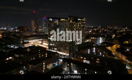 Drone photos de Birmingham la nuit sur 16.08.2024 en utilisant un DJI mini 4pro Banque D'Images