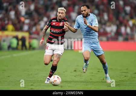 Rio de Janeiro, Brésil, 15 août 2024. Match de football entre Flamengo et Bolivar, pour la Copa CONMEBOL Libertadores, au stade Maracanã. Banque D'Images