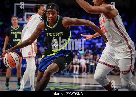 Arlington, Texas, États-Unis. 16 août 2024. Lors d'un match WNBA entre le Connecticut Sun et les Dallas Wings au College Park Center. Le Sun gagne 109-91. (Crédit image : © Mark Fann/ZUMA Press Wire) USAGE ÉDITORIAL SEULEMENT! Non destiné à UN USAGE commercial ! Crédit : ZUMA Press, Inc/Alamy Live News Banque D'Images