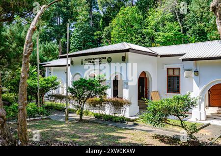 Le bâtiment du département des jardins dans les jardins botaniques de Penang, Pulau Pinang, Malaisie Banque D'Images