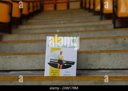 Norwich, Royaume-Uni. 17 août 2024. Une vue détaillée du match avant le Sky Bet Championship Norwich City vs Blackburn Rovers à Carrow Road, Norwich, Royaume-Uni, 17 août 2024 (photo par Izzy Poles/News images) à Norwich, Royaume-Uni le 17/08/2024. (Photo par Izzy Poles/News images/SIPA USA) crédit : SIPA USA/Alamy Live News Banque D'Images