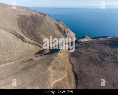 Angel Rock. Au sud de l'île Olkhon Banque D'Images