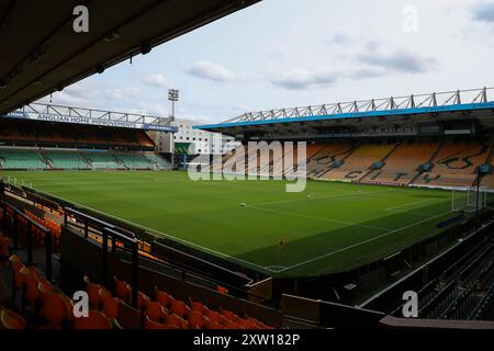 Norwich, Royaume-Uni. 17 août 2024. Une vue générale de Carrow Road avant le match du Sky Bet Championship Norwich City vs Blackburn Rovers à Carrow Road, Norwich, Royaume-Uni, le 17 août 2024 (photo par Izzy Poles/News images) à Norwich, Royaume-Uni le 17/08/2024. (Photo par Izzy Poles/News images/SIPA USA) crédit : SIPA USA/Alamy Live News Banque D'Images