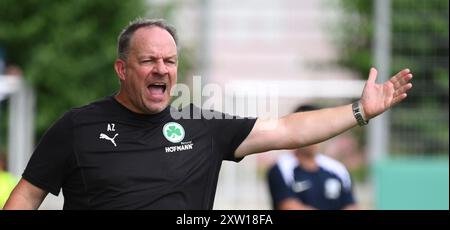 Mainz, Allemagne. 17 août 2024. Football : DFB Cup, Schott Mainz - SpVgg Greuther Fürth, 1er tour, Stadion am Bruchweg. Fürth entraîneur Alexander Zorniger. Crédit : Torsten Silz/dpa/Alamy Live News Banque D'Images