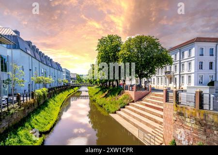 Vieille ville de Zweibrücken, Allemagne Banque D'Images