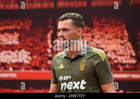 Harry Toffolo de Nottingham Forest lors du match de premier League entre Nottingham Forest et Bournemouth au City Ground, Nottingham le samedi 17 août 2024. (Photo : Jon Hobley | mi News) crédit : MI News & Sport /Alamy Live News Banque D'Images