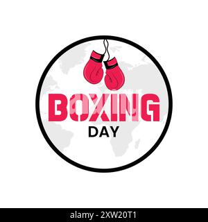 Motif World Boxing Day Illustration de Vecteur