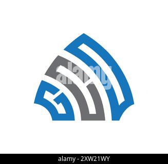 vecteur initial de conception de logo de lettre cg, logo cg, icône cg, symbole cg, cg initial, lettre cg, vecteur cg, logo gc, lettre gc, icône gc, symbole gc, vecteur gc Illustration de Vecteur