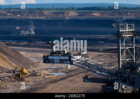 Mine de charbon à ciel ouvert de Tagebau Garzweiler, Rhénanie du Nord-Westphalie, Allemagne © Wojciech Strozyk / Alamy Stock photo Banque D'Images