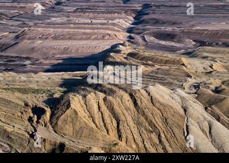 Mine de charbon à ciel ouvert de Tagebau Garzweiler, Rhénanie du Nord-Westphalie, Allemagne © Wojciech Strozyk / Alamy Stock photo Banque D'Images