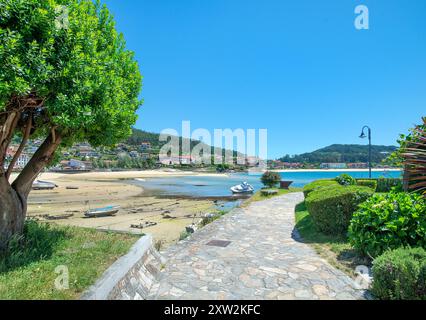 Promenade à Aldan, Galice, Espagne Banque D'Images