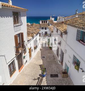 Charme méditerranéen à Altea, Alicante, Espagne. Banque D'Images