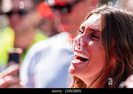 Spielberg, Autriche. 17 août 2024. SPIELBERG, AUTRICHE - 17 AOÛT : Domizia Castagnini pendant le MotoGP d'Autriche - sprint - qualification au Red Bull Ring le 17 août 2024 à Spielberg, Autriche.240817 SEPA 01 060 - 20240817 PD3360 crédit : APA-PictureDesk/Alamy Live News Banque D'Images