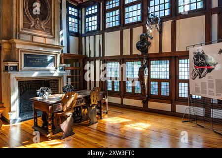 Lieu de naissance et maison musée du dramaturge et poète français Pierre Corneille, une maison à colombages dans le centre-ville de Rouen, région Normandie, France. Banque D'Images