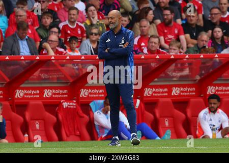 Nottingham, Royaume-Uni. 17 août 2024. Nuno de Nottingham Forest pendant le match de Nottingham Forest FC contre Bournemouth FC English premier League au City Ground, Nottingham, Angleterre, Royaume-Uni le 17 août 2024 Credit : Every second Media/Alamy Live News Banque D'Images