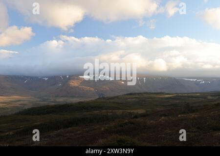 Et Bonne Bay Lookout Hills au parc national du Gros-Morne, à Terre-Neuve et Labrador, Canada Banque D'Images