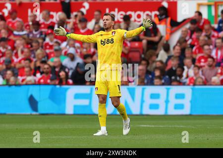 Nottingham, Royaume-Uni. 17 août 2024. Neto de Bournemouth lors du match de Nottingham Forest FC contre Bournemouth FC English premier League au City Ground, Nottingham, Angleterre, Royaume-Uni le 17 août 2024 Credit : Every second Media/Alamy Live News Banque D'Images