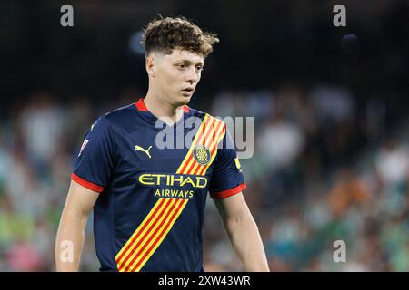 Sevilla, Espagne. 15 août 2024. Ladislav Krejci (Girona FC) vu en action lors du match LaLiga EASPORTS entre les équipes du Real Betis Balompie et du Girona FC à l’Estadio Benito Villamarin. Score final ; Real betis 1-1 Girona FC. (Photo de Maciej Rogowski/SOPA images/Sipa USA) crédit : Sipa USA/Alamy Live News Banque D'Images