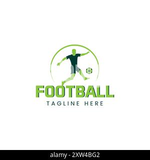 Logo Modern Football Illustration de Vecteur