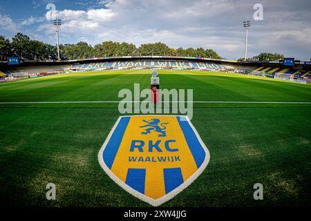 WAALWIJK, pays-Bas. 17 août 2024. SPO, Mandemakers Stadium, Dutch eredivisie, saison 2024/2025, pendant le match RKC - Groningen, Stadiumoverview crédit : Pro Shots/Alamy Live News Banque D'Images