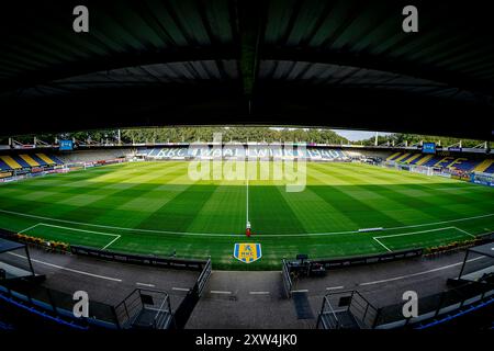 WAALWIJK, pays-Bas. 17 août 2024. SPO, Mandemakers Stadium, Dutch eredivisie, saison 2024/2025, pendant le match RKC - Groningen, Stadiumoverview crédit : Pro Shots/Alamy Live News Banque D'Images