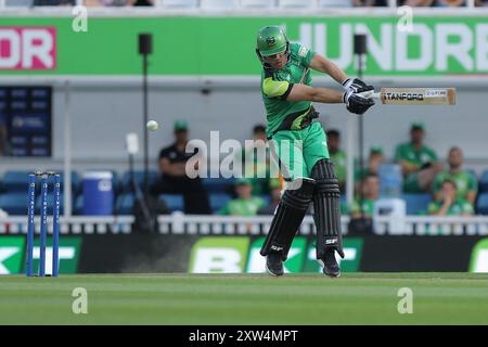 Londres, Royaume-Uni. 17 août 2024. Londres, Angleterre, 17 août 2024 : Laurie Evans (23 Southern Brave) battant lors du Hundred Eliminator match entre Birmingham Phoenix Men et Southern Brave Men au Kia Oval à Londres, en Angleterre. (Jay Patel/SPP) crédit : photo de presse sportive SPP. /Alamy Live News Banque D'Images