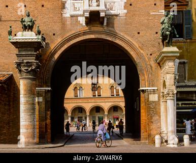 Palazzo Municipale De Ville Ferrara Italie Banque D'Images