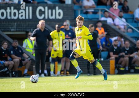 Farnborough, Royaume-Uni. 17 août 2024. Olly Pendlebury du Farnborough FC lors du match de Vanarama National League South entre Farnborough et Torquay United au Saunders transport Community Stadium. Crédit : Dave Vokes/Alamy Live News Banque D'Images