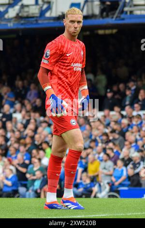 Liverpool, Royaume-Uni. 17 août 2024. Le gardien Jason Steele (23 ans) de Brighton et Hove Albion lors du match de premier League anglaise Everton FC contre Brighton & Hove Albion FC à Goodison Park, Liverpool, Angleterre, Royaume-Uni le 17 août 2024 Credit : Every second Media/Alamy Live News Banque D'Images