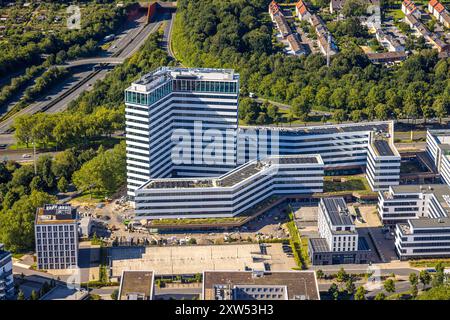 Luftbild, Stadtkrone Baustelle, Neubau Direktion continentale Firmensitz, Schüren, Dortmund, Ruhrgebiet, Rhénanie-du-Nord-Westphalie, Deutschland ACHTUNGxMINDESTHONORARx60xEURO *** vue aérienne, chantier de construction de Stadtkrone, nouveau siège social de la continentale, Schüren, Dortmund, région de la Ruhr, Rhénanie du Nord-Westphalie, Allemagne ATTENTIONxMINDESTHONORARx60xEURO Banque D'Images