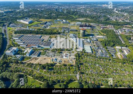 Luftbild, Technologiepark Gewerbegebiet Phoenix West, Gesamtansicht und Blick zum Westfalenpark mit Florianturm, Hörde, Dortmund, Ruhrgebiet, Rhénanie-du-Nord-Westphalie, Deutschland ACHTUNGxMINDESTHONORARx60xEURO *** vue aérienne, Parc technologique zone industrielle Phoenix Ouest, vue générale et vue sur Westfalenpark avec Florianturm, Hörde, Dortmund, région de la Ruhr, Rhénanie du Nord-Westphalie, Allemagne ATTENTIONxMINDESTHONORARx60xEURO Banque D'Images