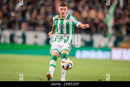 BUDAPEST, HONGRIE - 17 août : OTP BANK LIGA, Ferencvárosi TC - Újpest FC 17.08.2024, OTP Bank Liga, NB I., 4e tour, Budapest, Groupama Arena, MLSZ OTP Bank Liga NB I. crédit : Gabriella Barbara Banque D'Images