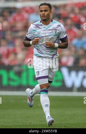 Justin Kluivert de Bournemouth lors du match de premier League Nottingham Forest vs Bournemouth au City Ground, Nottingham, Royaume-Uni, 17 août 2024 (photo par Alfie Cosgrove/News images) Banque D'Images