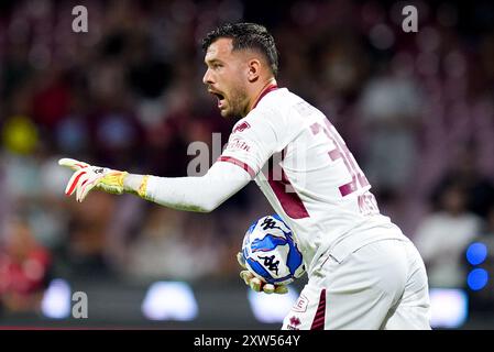 Salerne, Italie. 17 août 2024. Elhan Kastrati de L'AS Cittadella lors du match Serie BKT entre l'US Salernitana et L'AS Cittadella au Stadio Arechi le 17 août 2024 à Salerne, Italie. Crédit : Giuseppe Maffia/Alamy Live News Banque D'Images