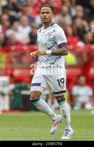 Nottingham, Royaume-Uni. 17 août 2024. Justin Kluivert de Bournemouth lors du match de premier League Nottingham Forest vs Bournemouth au City Ground, Nottingham, Royaume-Uni, le 17 août 2024 (photo par Alfie Cosgrove/News images) à Nottingham, Royaume-Uni le 17/08/2024. (Photo par Alfie Cosgrove/News images/SIPA USA) crédit : SIPA USA/Alamy Live News Banque D'Images