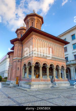 Église de Kretzulescu, achevée en 1722, Bucarest, Roumanie Banque D'Images