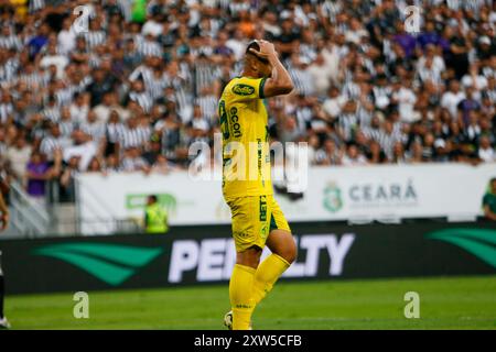 Fortaleza, Brésil. 17 août 2024. Ce - FORTALEZA - 08/17/2024 - BRÉSILIEN B 2024, CEARA x MIRASSOL - lanceur d'alerte Mirassol joueur se lamente pendant le match contre Ceara à l'Arena Castelao stade pour le championnat brésilien B 2024. Photo : Baggio Rodrigues/AGIF (photo de Baggio Rodrigues/AGIF/SIPA USA) crédit : Sipa USA/Alamy Live News Banque D'Images