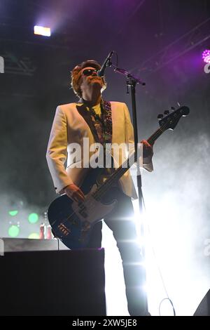 Trentham, Royaume-Uni, 17 août 2024. Manic Street Preachers jouent Trentham Live 2024. Crédit : TeeGeePix/Alamy Live News Banque D'Images