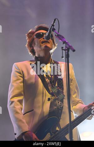 Trentham, Royaume-Uni, 17 août 2024. Manic Street Preachers jouent Trentham Live 2024. Crédit : TeeGeePix/Alamy Live News Banque D'Images