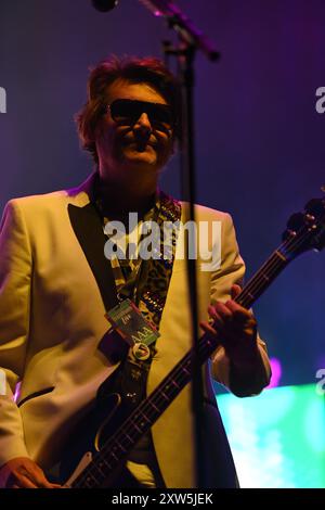 Trentham, Royaume-Uni, 17 août 2024. Manic Street Preachers jouent Trentham Live 2024. Crédit : TeeGeePix/Alamy Live News Banque D'Images