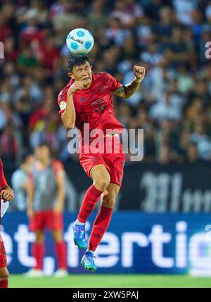 Ulm, Allemagne. 16 août 2024. MinJae Kim, min-Jae Kim, FCB 3 dans le match SSV ULM - FC BAYERN MUENCHEN 0-4 DFB-Pokal, Coupe d'Allemagne de Football, 1.round le 16 août 2024 à Ulm, Allemagne. Saison 2024/2025 photographe : ddp images/STAR-images - LA RÉGLEMENTATION DFB INTERDIT TOUTE UTILISATION DE PHOTOGRAPHIES comme SÉQUENCES D'IMAGES et/ou QUASI-VIDÉO - crédit : ddp Media GmbH/Alamy Live News Banque D'Images