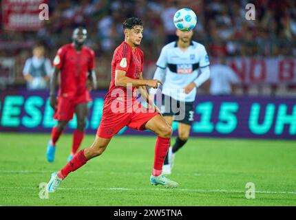 Ulm, Allemagne. 16 août 2024. Aleksandar Pavlovic, FCB 45 dans le match SSV ULM - FC BAYERN MUENCHEN 0-4 DFB-Pokal, Coupe d'Allemagne de football, 1.round le 16 août 2024 à Ulm, Allemagne. Saison 2024/2025 photographe : ddp images/STAR-images - LA RÉGLEMENTATION DFB INTERDIT TOUTE UTILISATION DE PHOTOGRAPHIES comme SÉQUENCES D'IMAGES et/ou QUASI-VIDÉO - crédit : ddp Media GmbH/Alamy Live News Banque D'Images