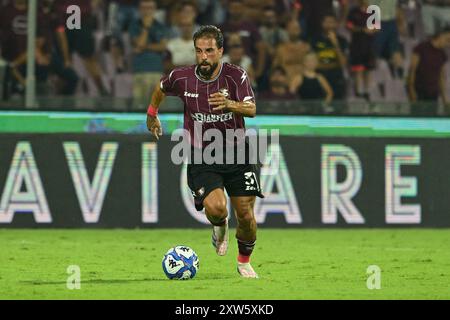 Salerne, Italie. 17 août 2024. Daniele Verde de l'US Salernitana en action lors du match de Serie BKT entre l'US Salernitana et L'AS Cittadella au Stadio Arechi, Salerne, Italie, le 17 août 2024. Crédit : Nicola Ianuale/Alamy Live News Banque D'Images