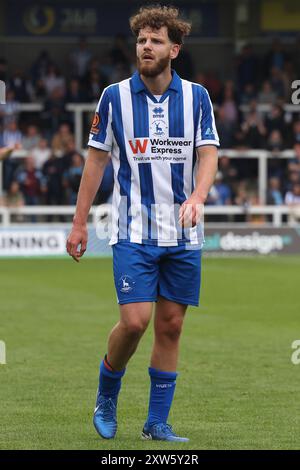 Anthony Mancini de Hartlepool United en action lors du match de Vanarama National League entre Hartlepool United et Southend United à Victoria Park, Hartlepool, samedi 17 août 2024. (Photo : Mark Fletcher | mi News) crédit : MI News & Sport /Alamy Live News Banque D'Images