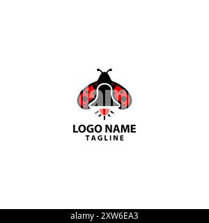 vecteur de conception de logo beetle bell Illustration de Vecteur